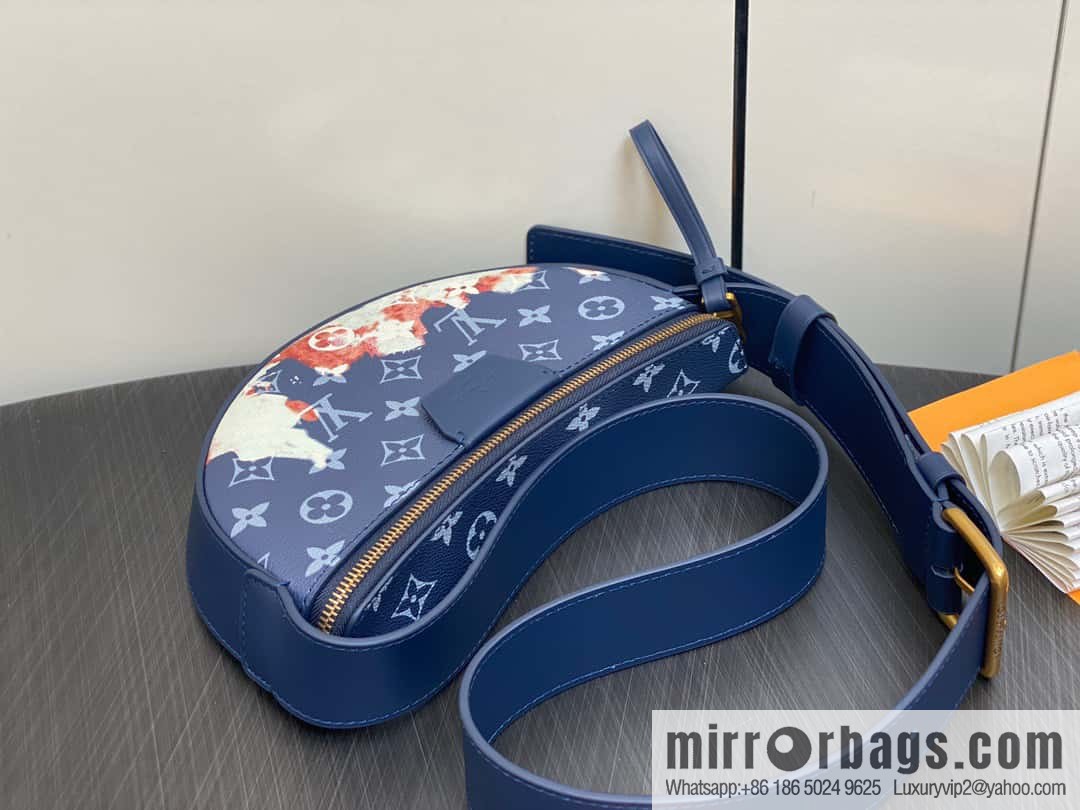 [Boutique‑grade] M23838 blue, flame moon bag series, this LV Moon Crossbody handbag.