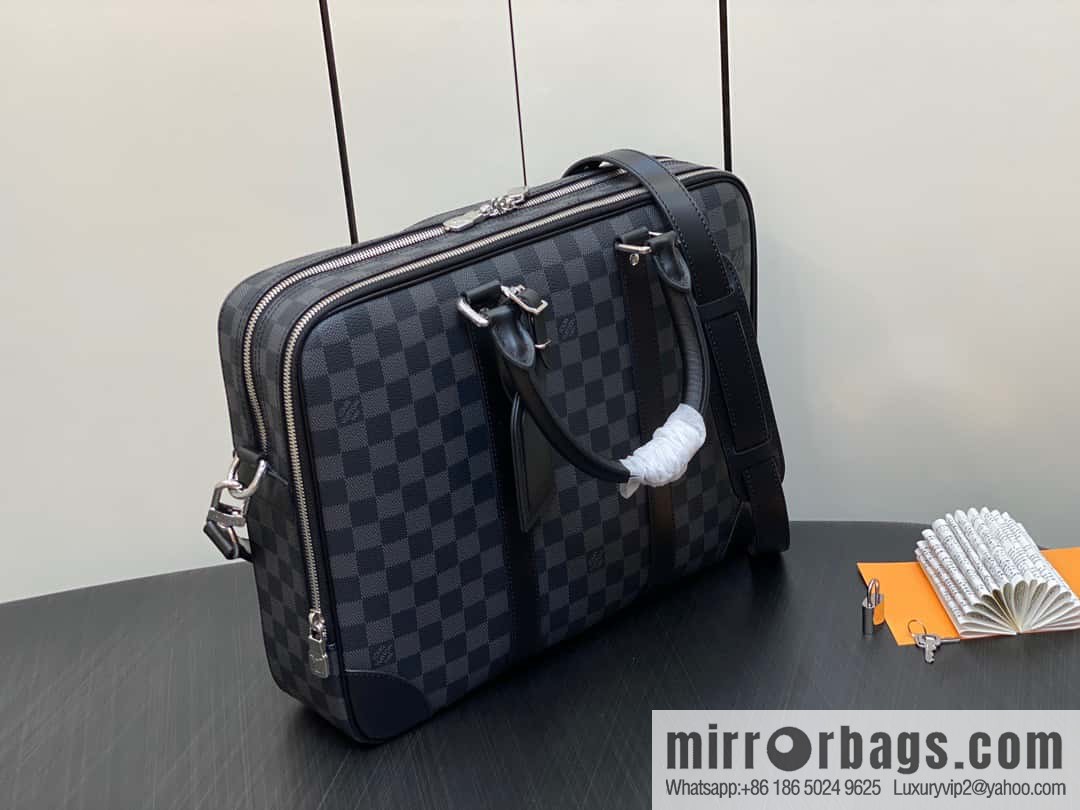 [Premium‑quality] N40485 Haige, men's bag briefcase series voyage large briefcase