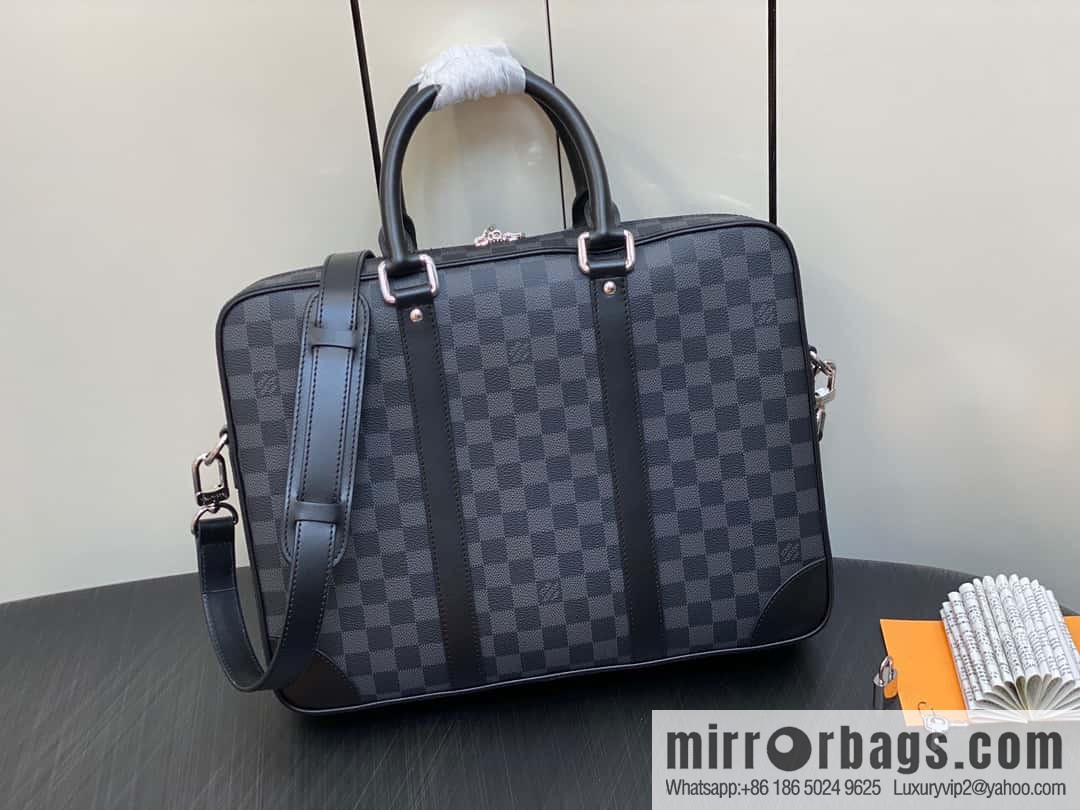 [Premium‑quality] N40485 Haige, men's bag briefcase series voyage large briefcase