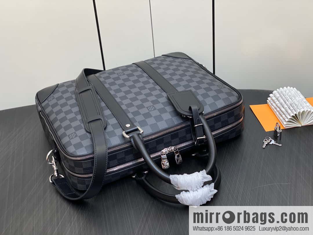 [Premium‑quality] N40485 Haige, men's bag briefcase series voyage large briefcase
