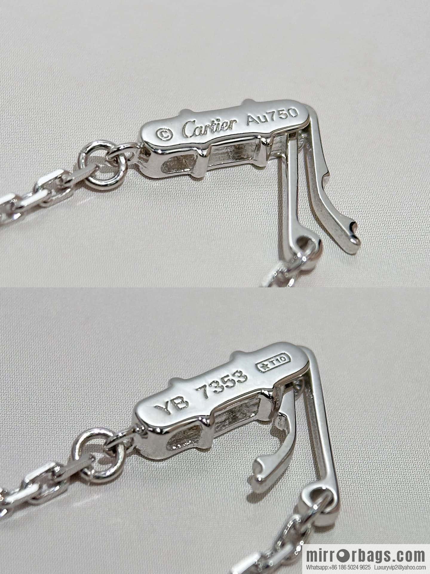 ❗️CNC version ❗️ ☀️ Cartier classic hollow full diamond leopard long necklace ☀️