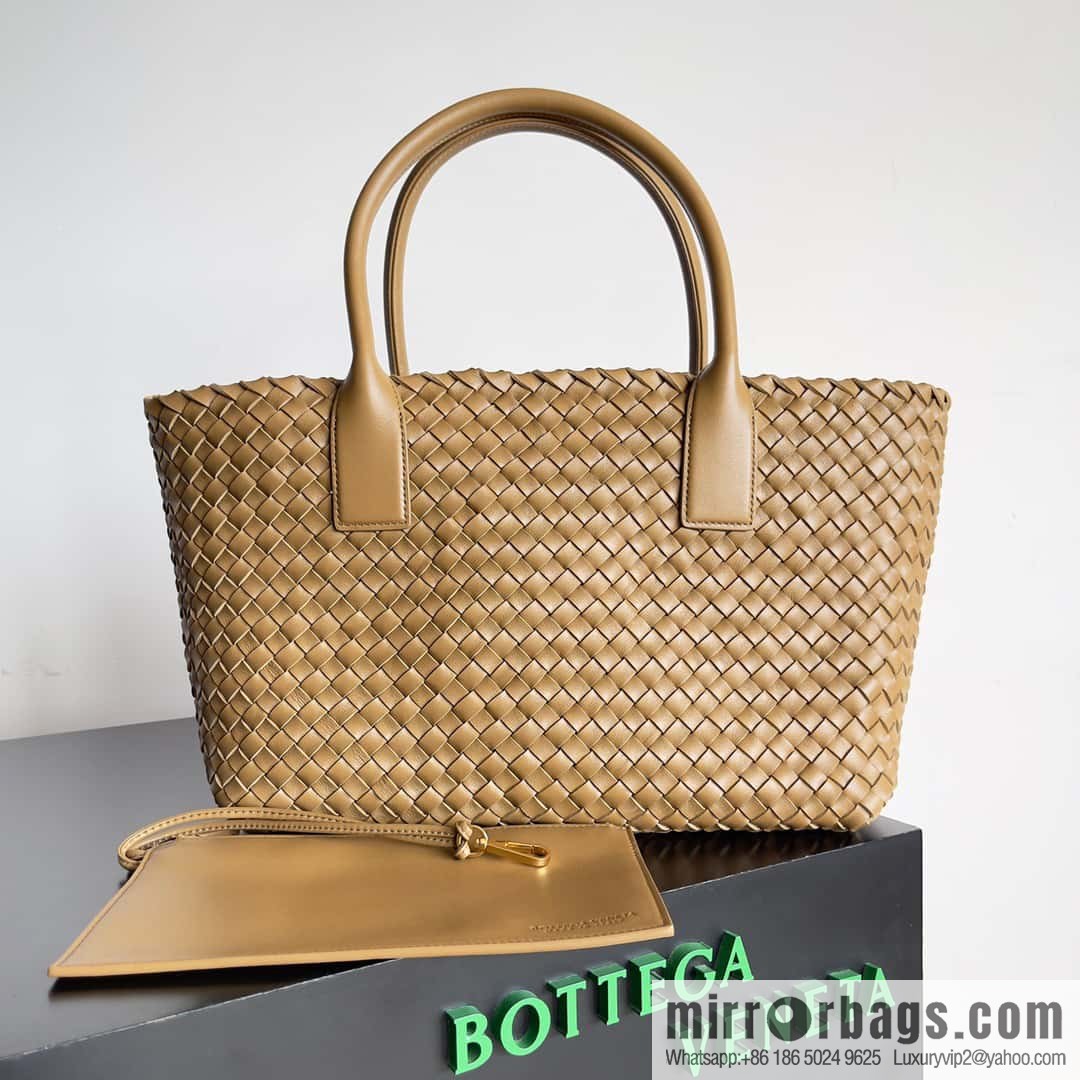 B new Cabat medium shopping bag model number: 608810 mustard green