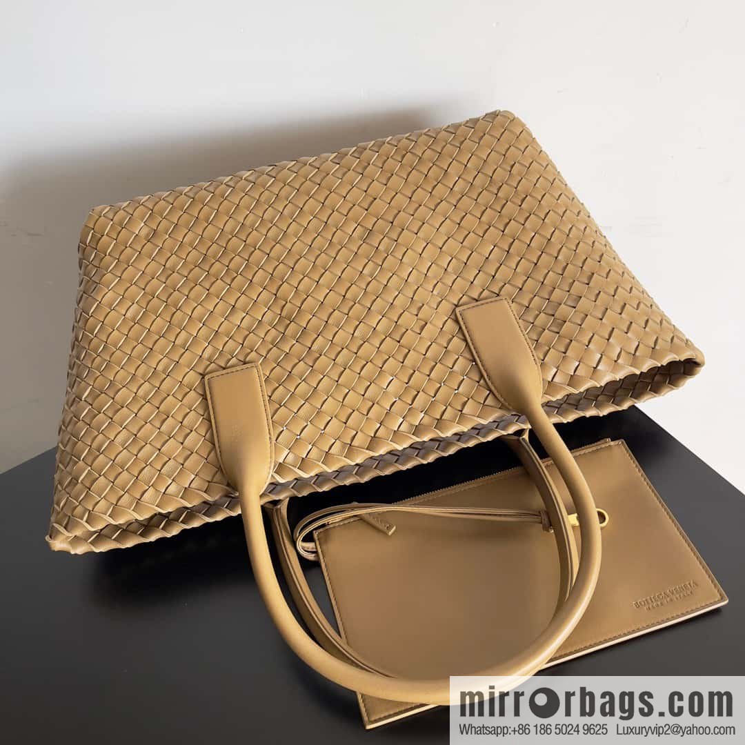 B new Cabat medium shopping bag model number: 608810 mustard green