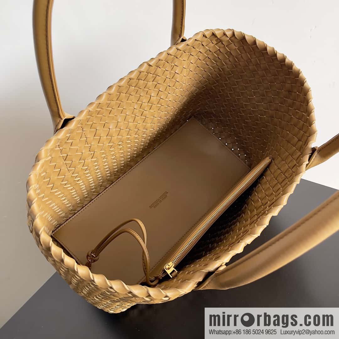 B new Cabat medium shopping bag model number: 608810 mustard green