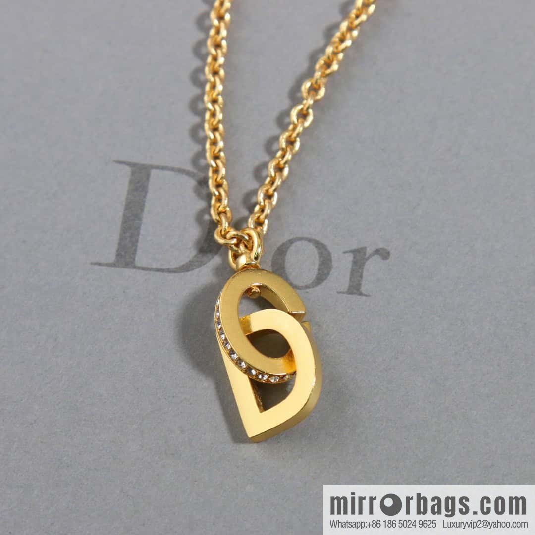 New ☑️ DIOR CD edge diamond necklace