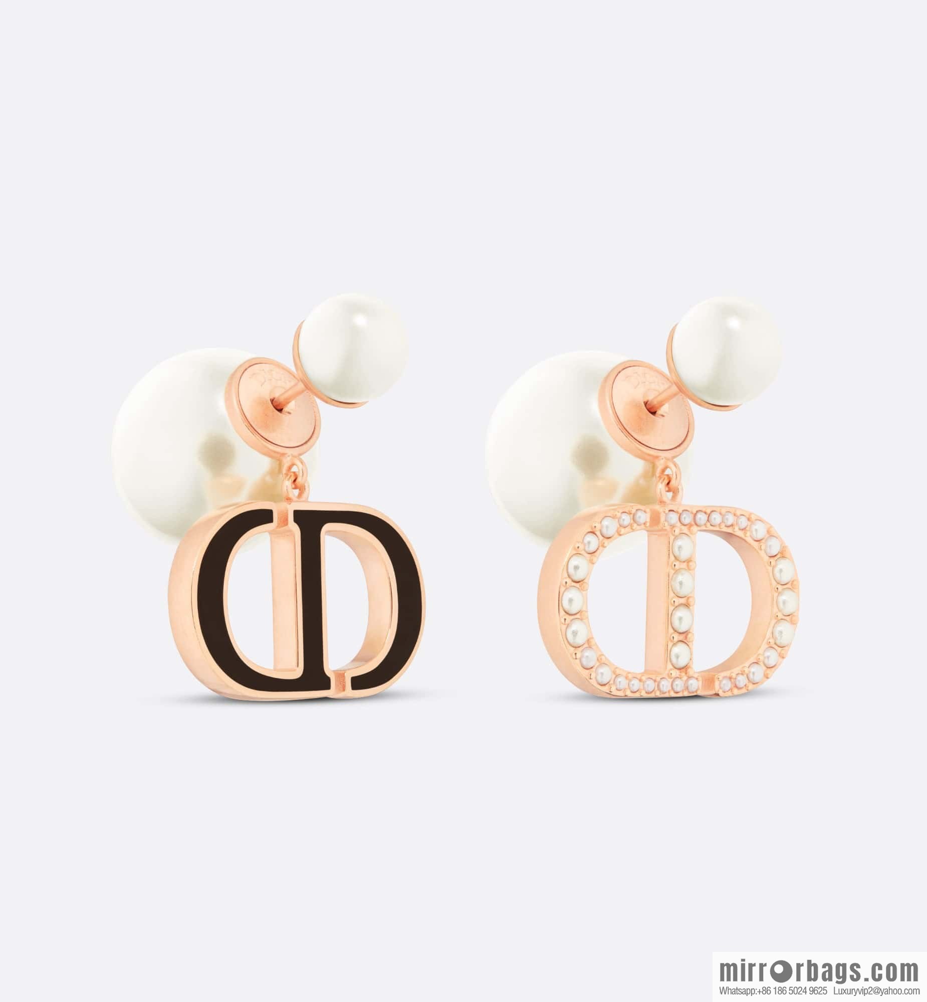 New ☑️ DIOR CD size pearl earrings stud earrings