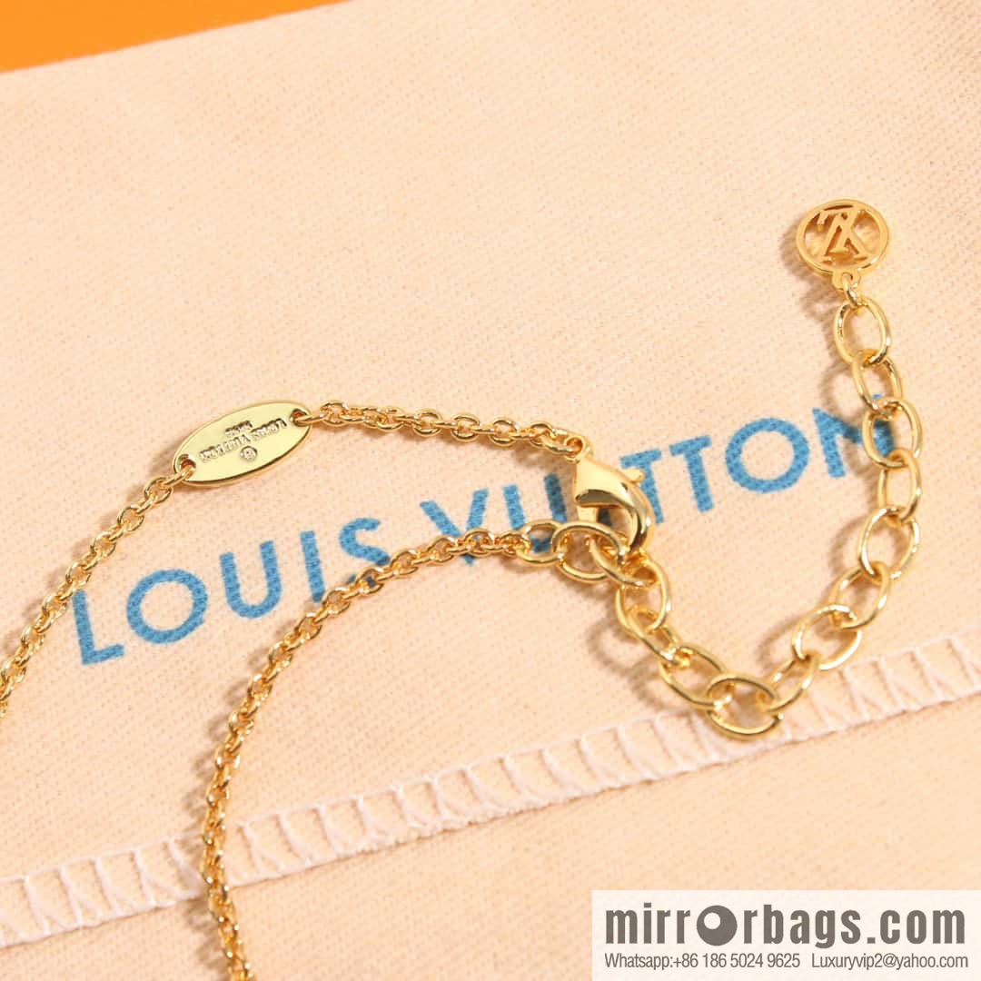 ☀Louis Vuitton Louis Vuitton LV Double White Shellfish Flower FLORAGRAM Necklace