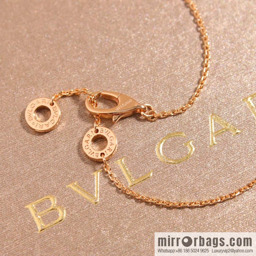 ☀BVLGARI DIVAS'DREAM White Fritillary Fan Necklace  ☀️