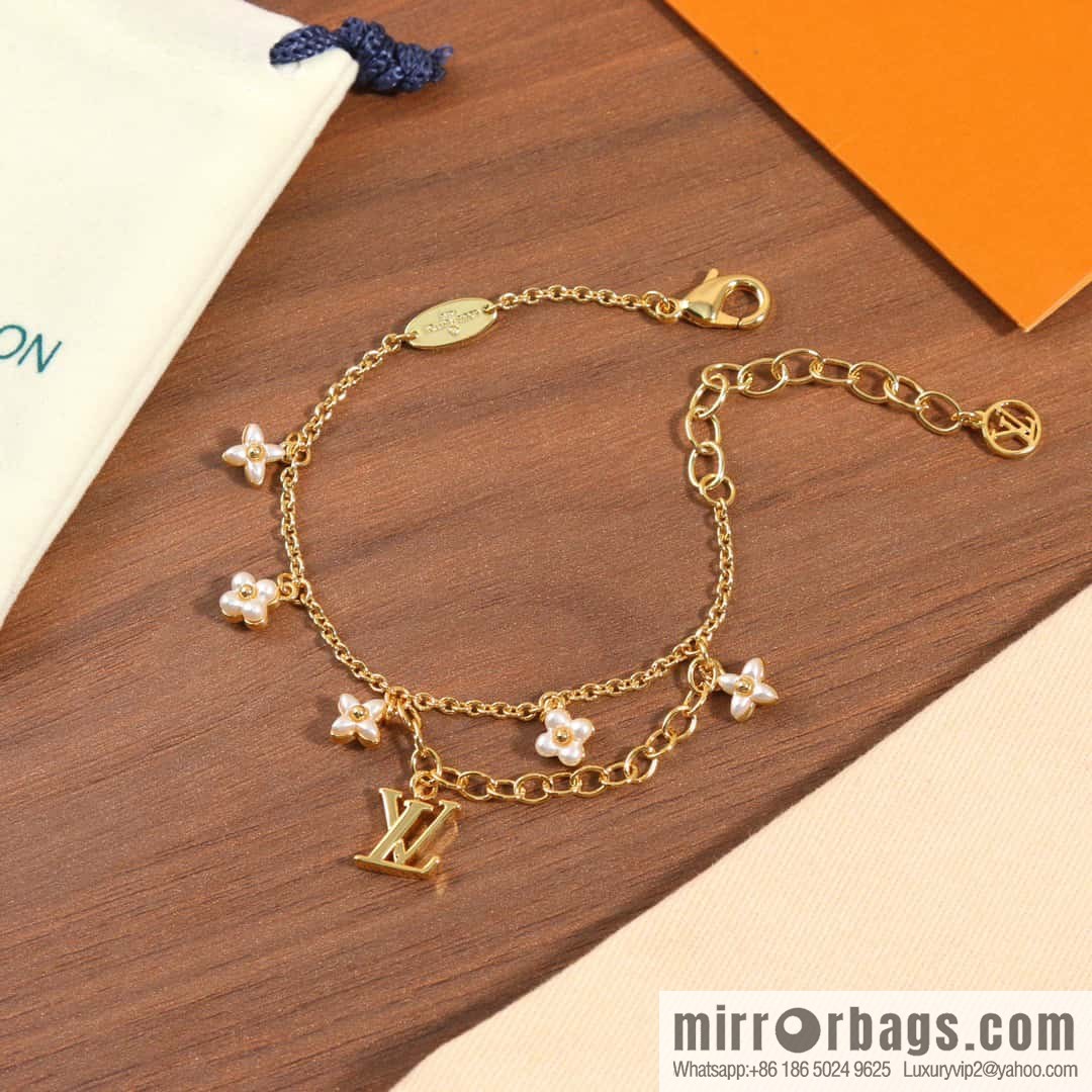 ☀Louis Vuitton Louis Vuitton LV Double White Shellfish Flower FLORAGRAM Bracelet
