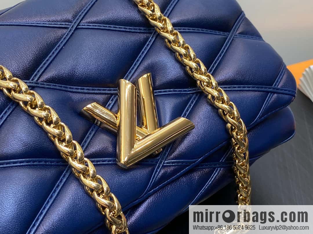 [Boutique‑grade] M22890 full leather rhombus chain bag series GO-14 Teist medium handbag M22891