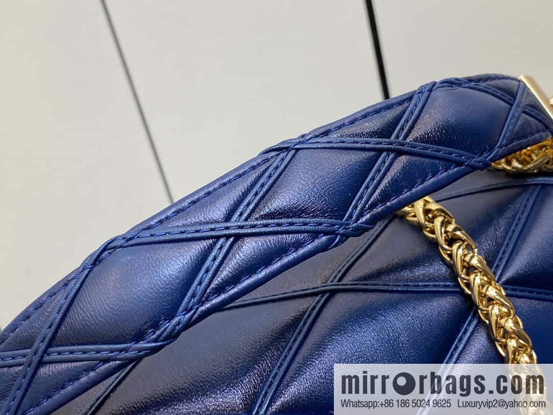 [Boutique‑grade] M22890 full leather rhombus chain bag series GO-14 Teist medium handbag M22891