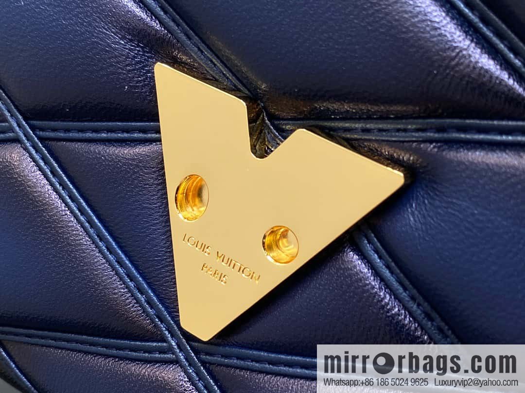 [Boutique‑grade] M22890 full leather rhombus chain bag series GO-14 Teist medium handbag M22891