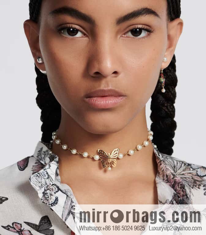New ☑️ DIOR DIOR MÉTAMORPHOSE butterfly necklace