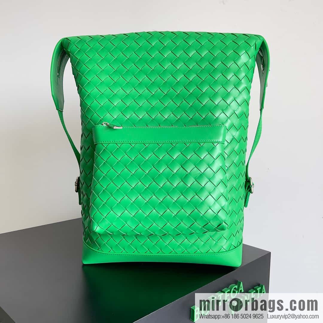 Bv2023 new woven backpack backpack model number 653118 parrot green