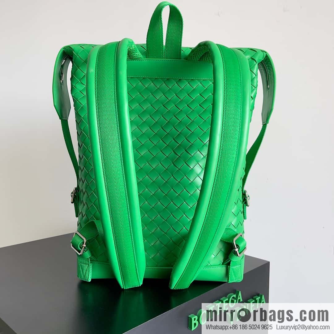 Bv2023 new woven backpack backpack model number 653118 parrot green