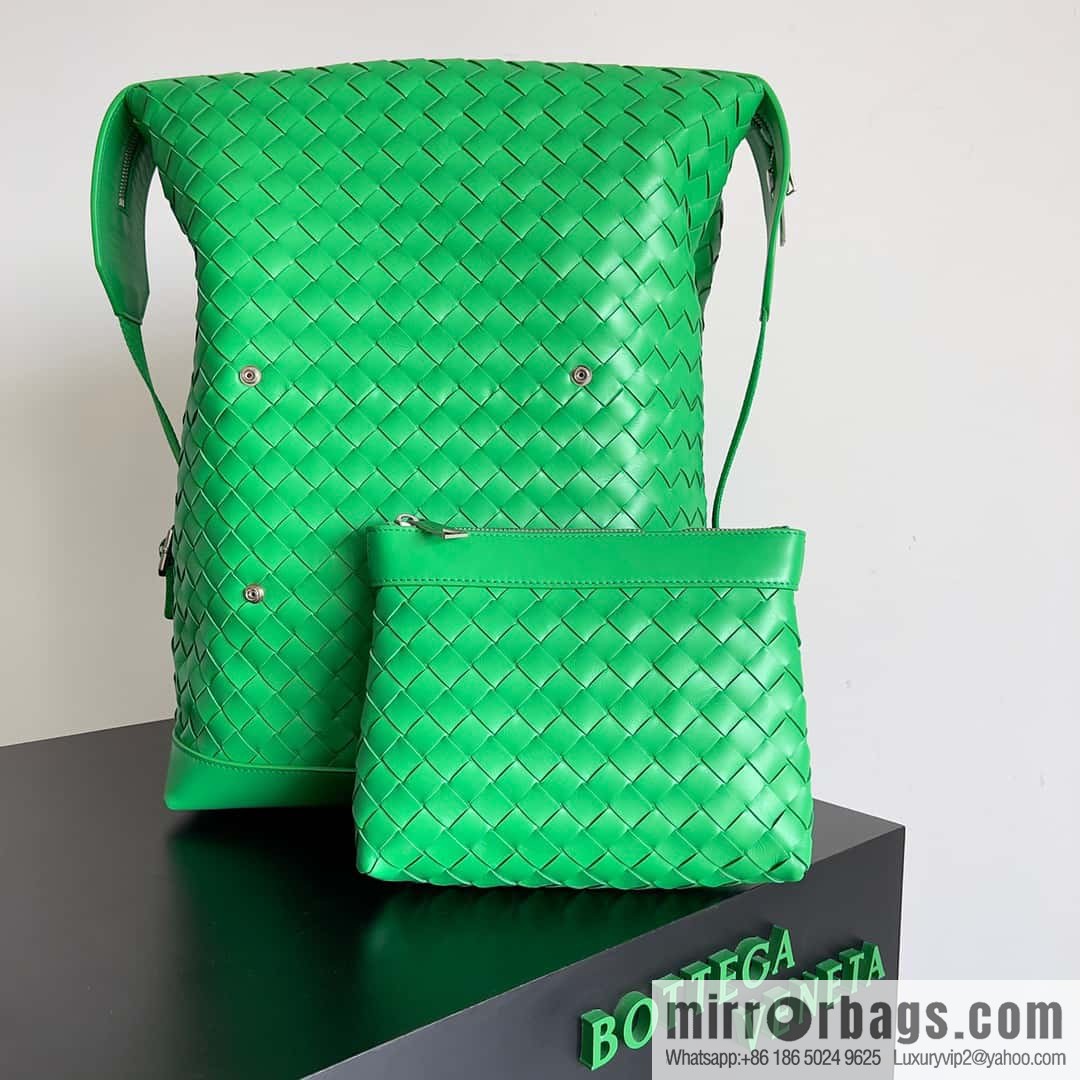 Bv2023 new woven backpack backpack model number 653118 parrot green