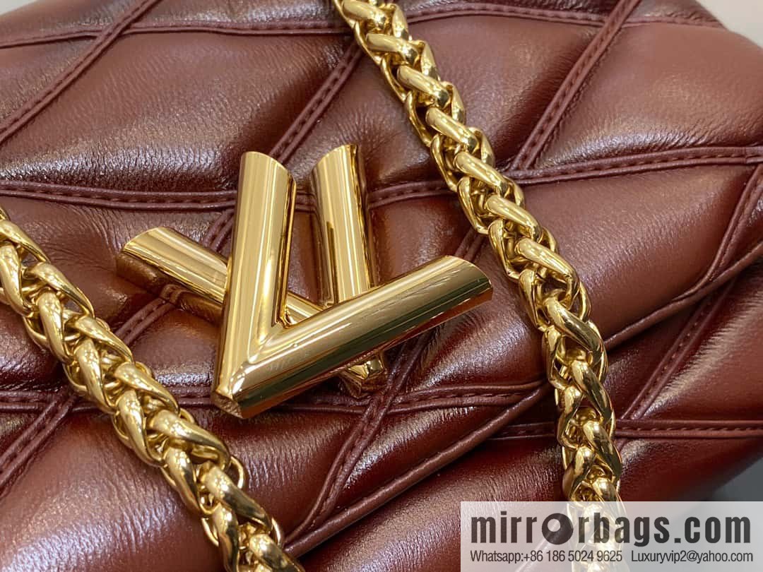 [Boutique‑grade] M22890 full leather rhombus chain bag series GO-14 Teist medium handbag M22891