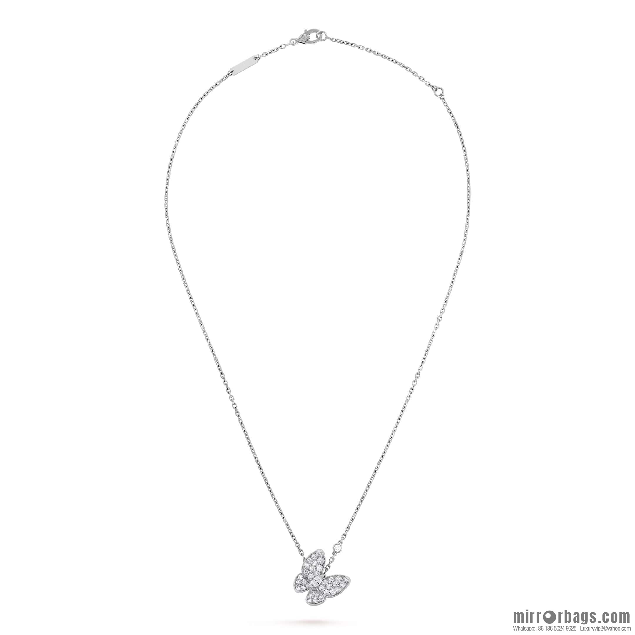 ❗️Classic ❗️ ☀️ Original ☀️ Van Cleef & Arpels Full Diamond Butterfly Necklace ☀️