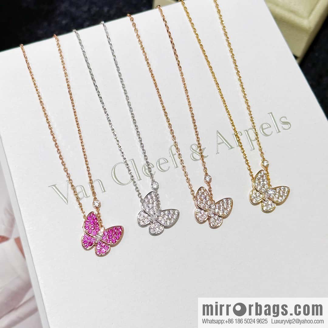 ❗️Classic ❗️ ☀️ Original ☀️ Van Cleef & Arpels Full Diamond Butterfly Necklace ☀️
