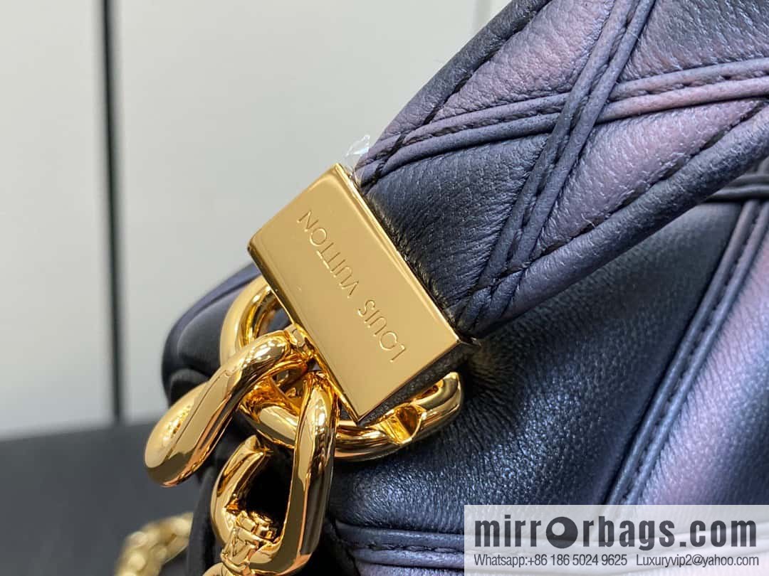 [Boutique‑grade] M22890 full leather rhombus chain bag series GO-14 Teist medium handbag M22891