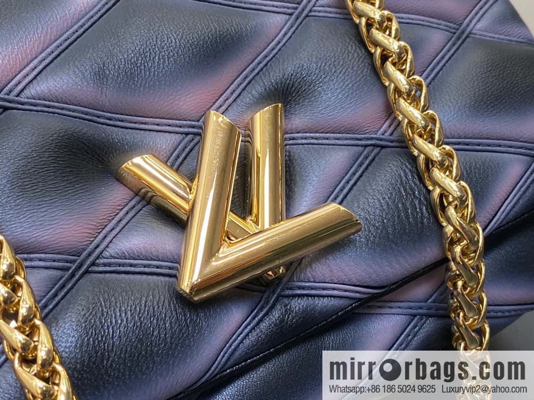 [Boutique‑grade] M22890 full leather rhombus chain bag series GO-14 Teist medium handbag M22891