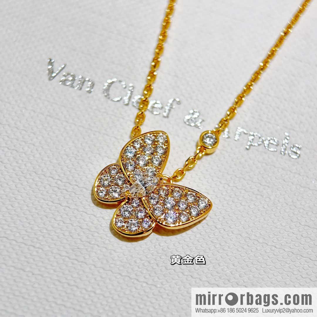❗️Classic ❗️ ☀️ Original ☀️ Van Cleef & Arpels Full Diamond Butterfly Necklace ☀️