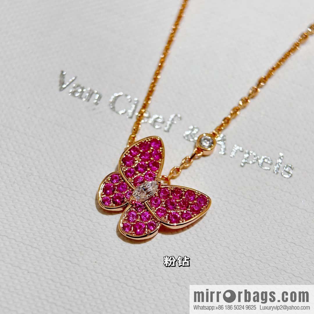❗️Classic ❗️ ☀️ Original ☀️ Van Cleef & Arpels Full Diamond Butterfly Necklace ☀️