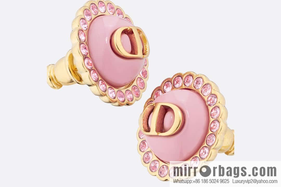 New ☑️ DIOR pink CD stud earrings