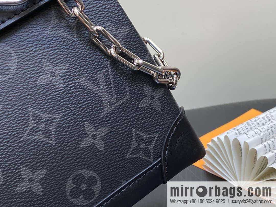 [Boutique‑grade] M82774 black flower, men's bag mini schoolbag series, new NANO STEAMER handbag in autumn and winter