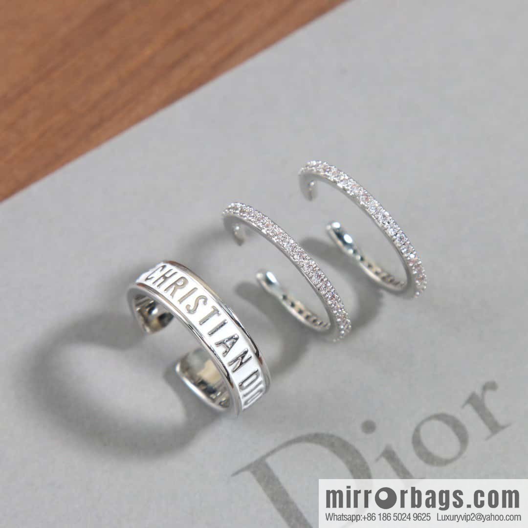New Dior alphabet ring set