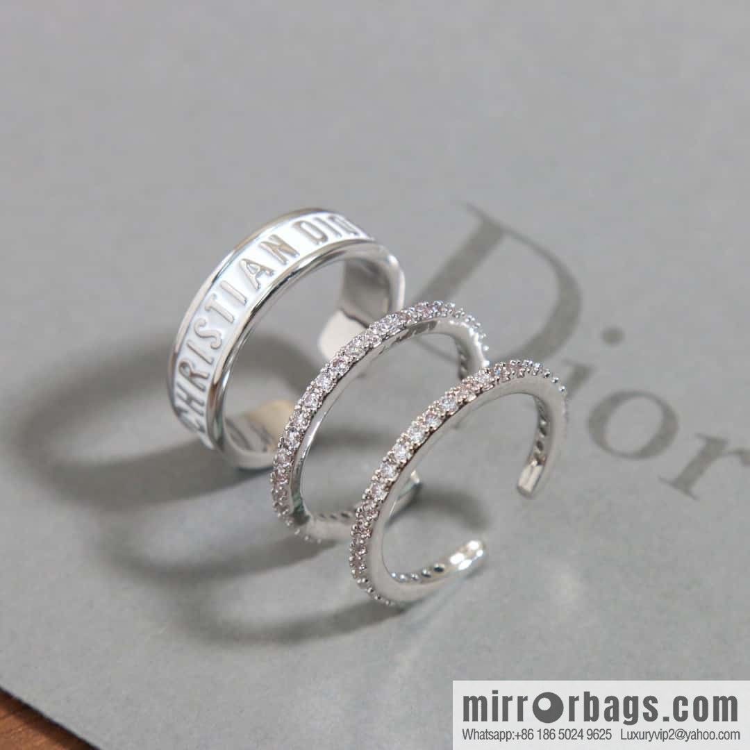 New Dior alphabet ring set