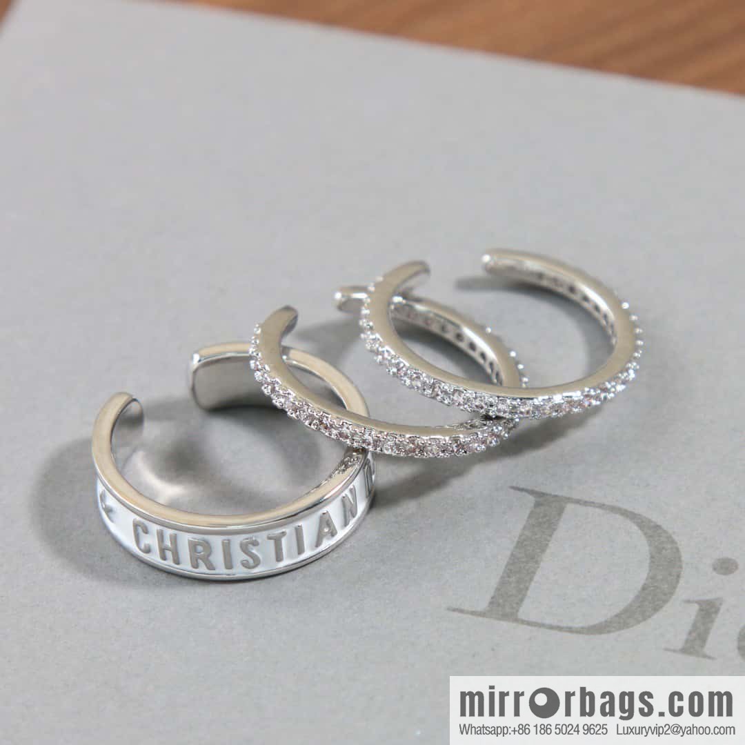New Dior alphabet ring set