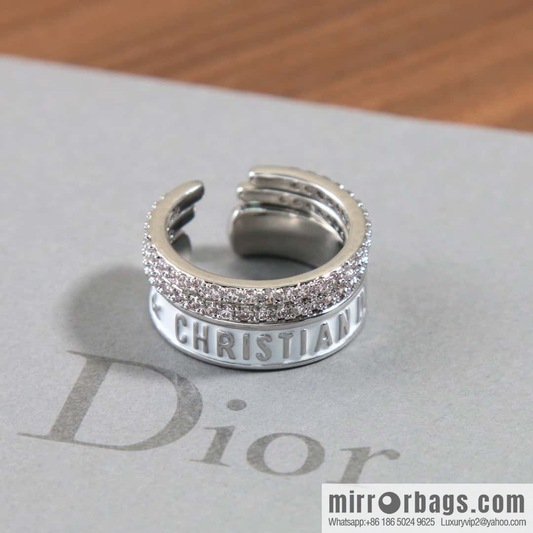 New Dior alphabet ring set