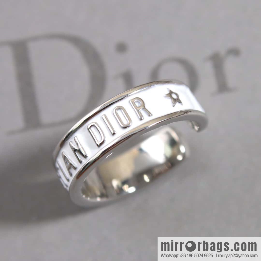 New Dior alphabet ring set