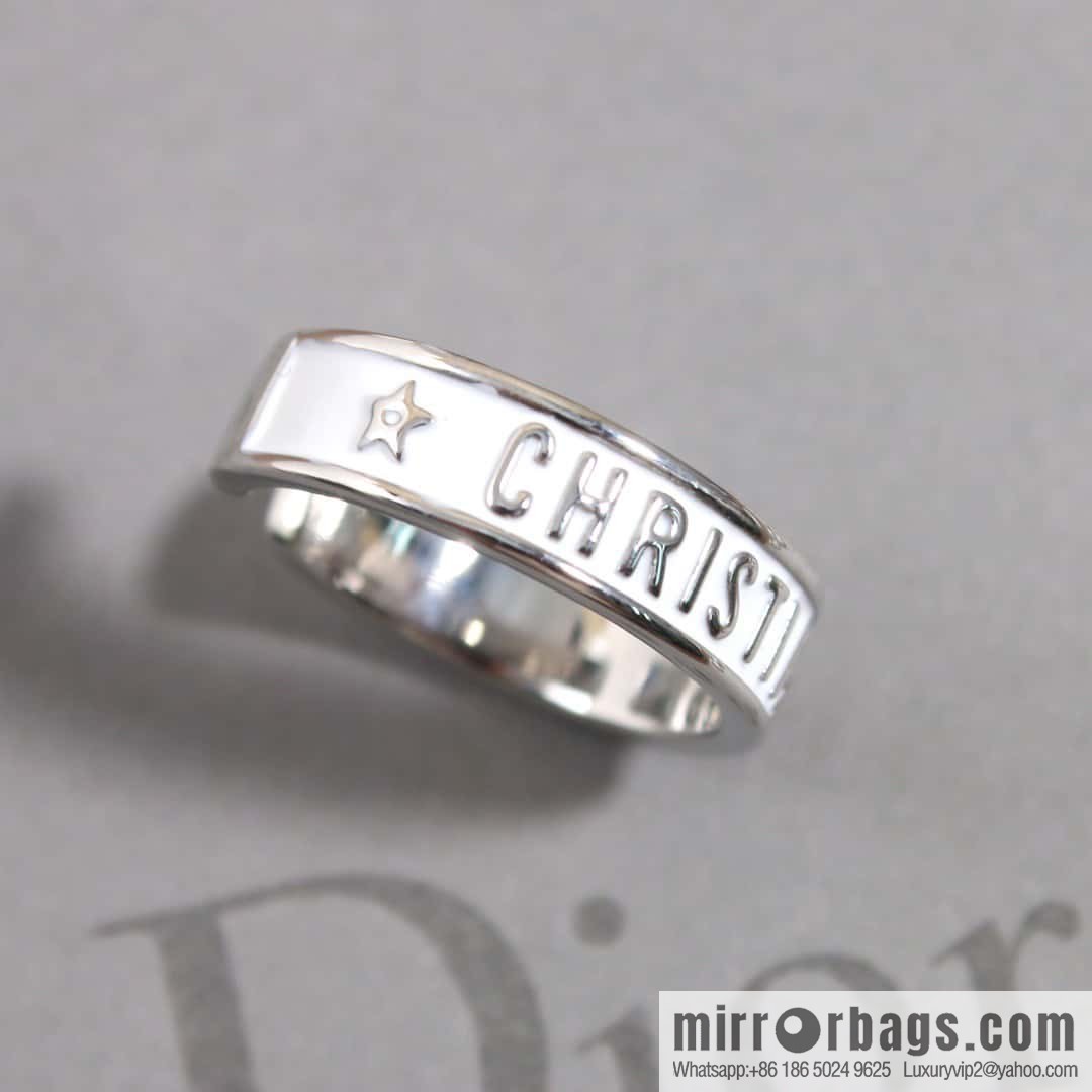 New Dior alphabet ring set