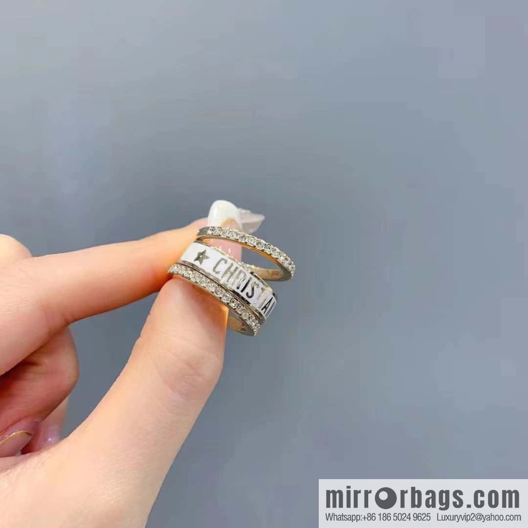 New Dior alphabet ring set