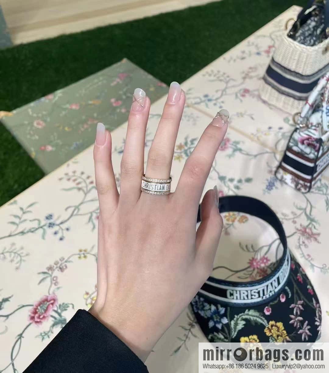 New Dior alphabet ring set
