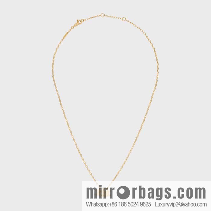 New Celine tassel gold letter necklace
