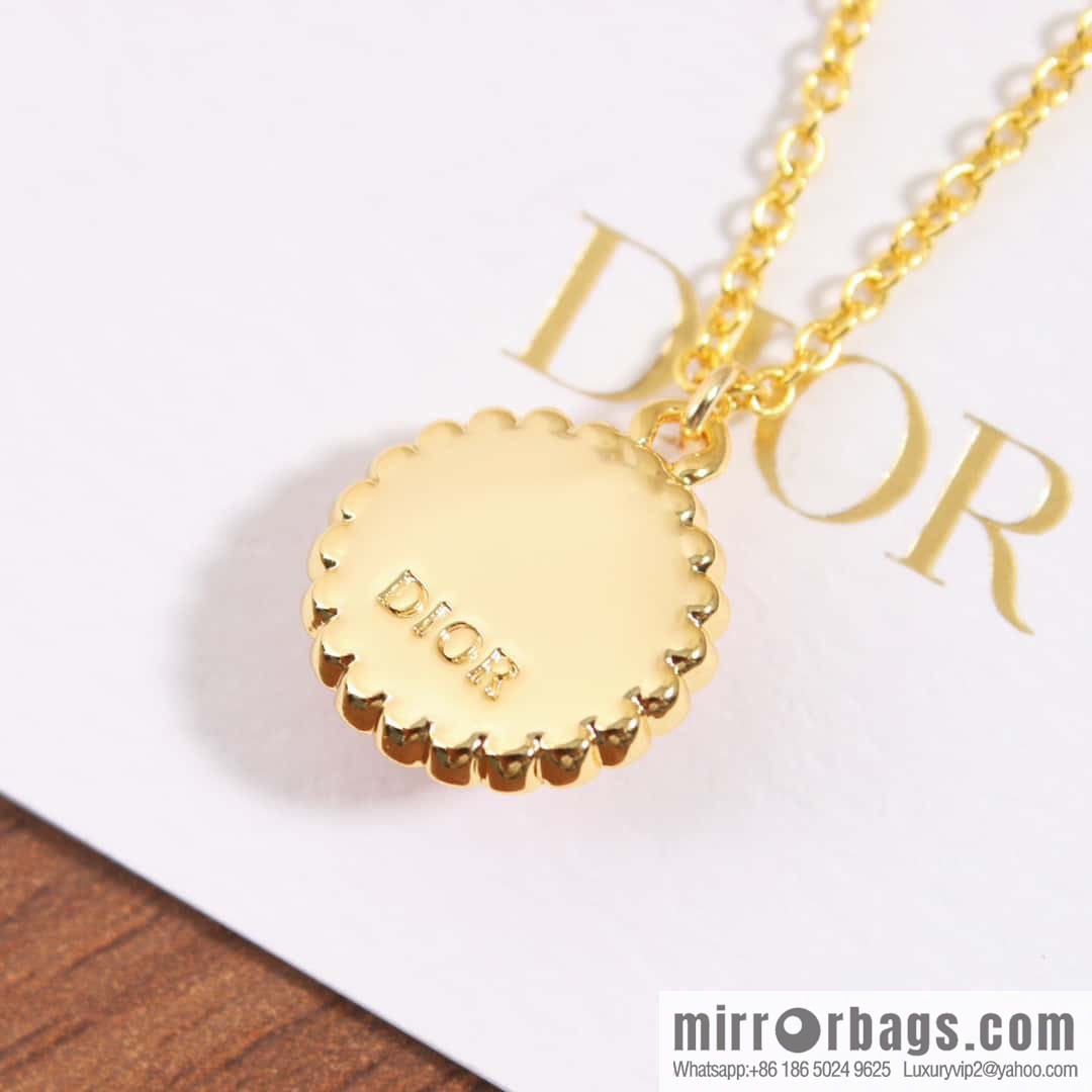 New ☑️ DIOR black pink CD necklace