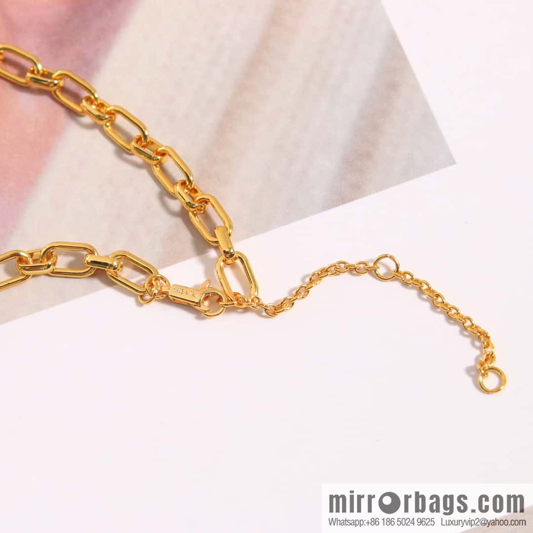 New Celine tassel gold letter necklace