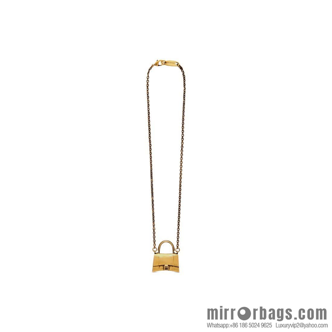☀️New Balenciaga BALENCIAGA gold bag 👜 necklace
