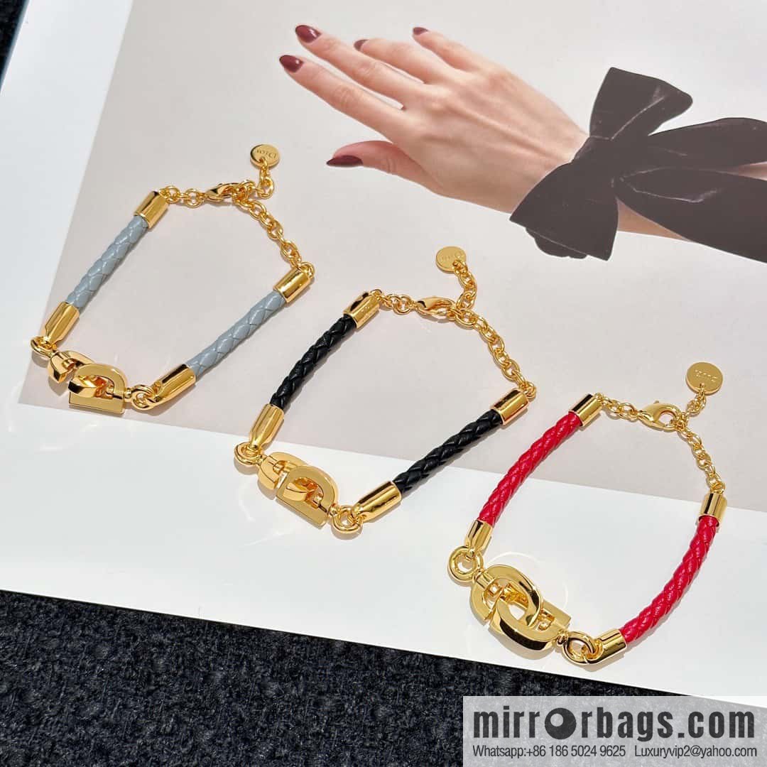 ❗️New ❗️ Dior Gold CD LOCK Bracelet Hand Rope