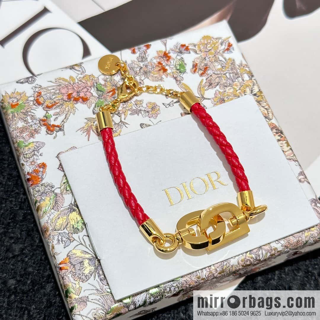 ❗️New ❗️ Dior Gold CD LOCK Bracelet Hand Rope