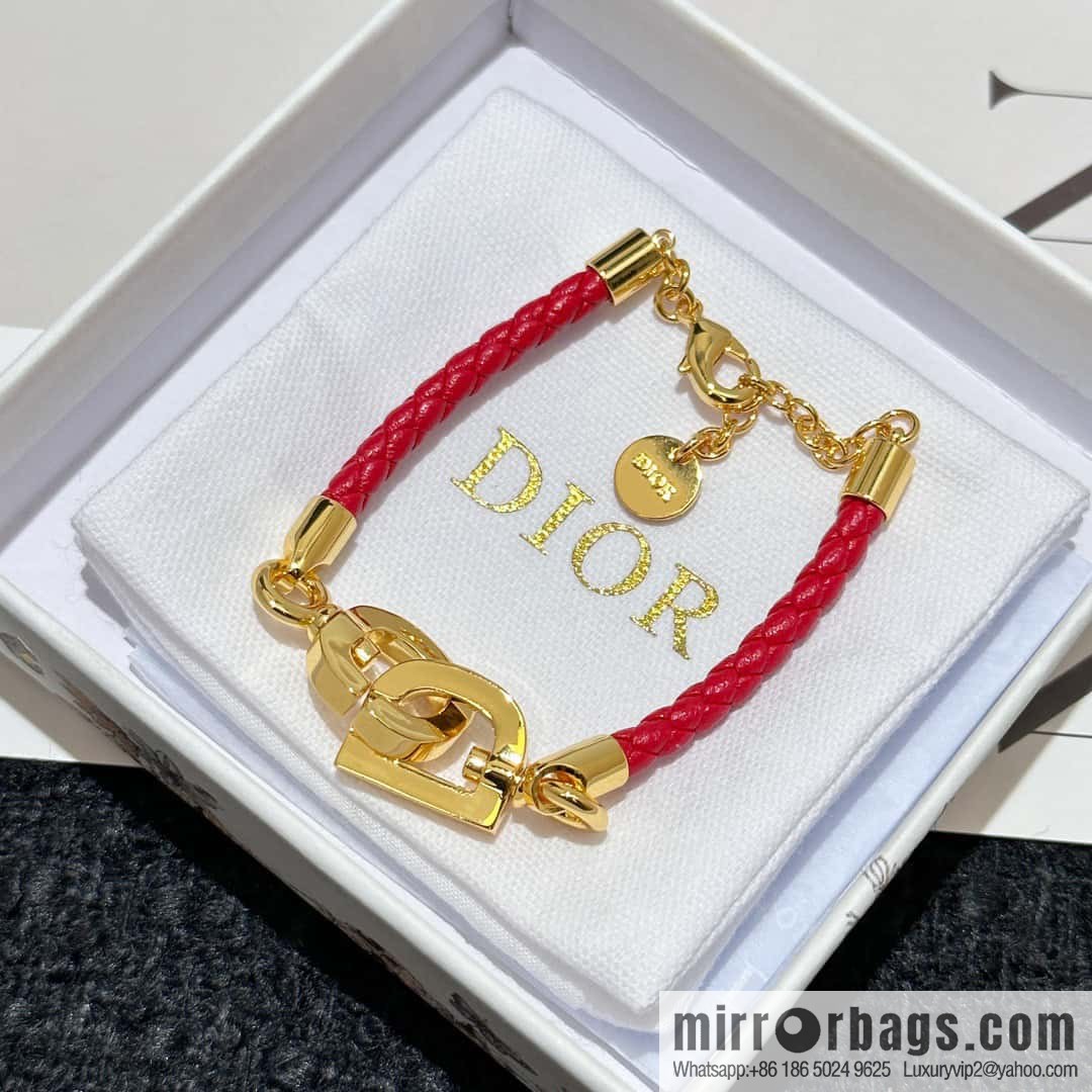 ❗️New ❗️ Dior Gold CD LOCK Bracelet Hand Rope