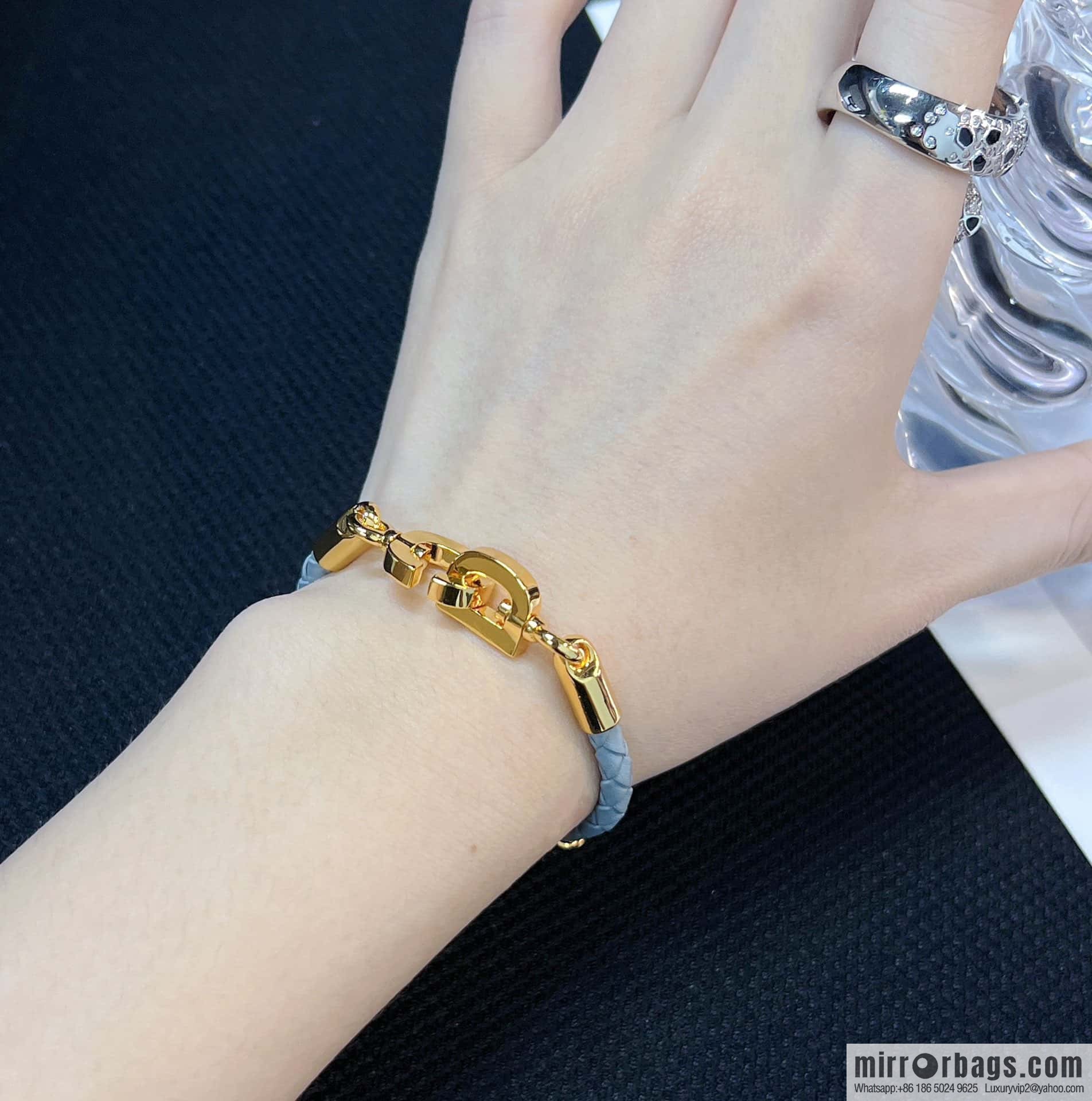 ❗️New ❗️ Dior Gold CD LOCK Bracelet Hand Rope