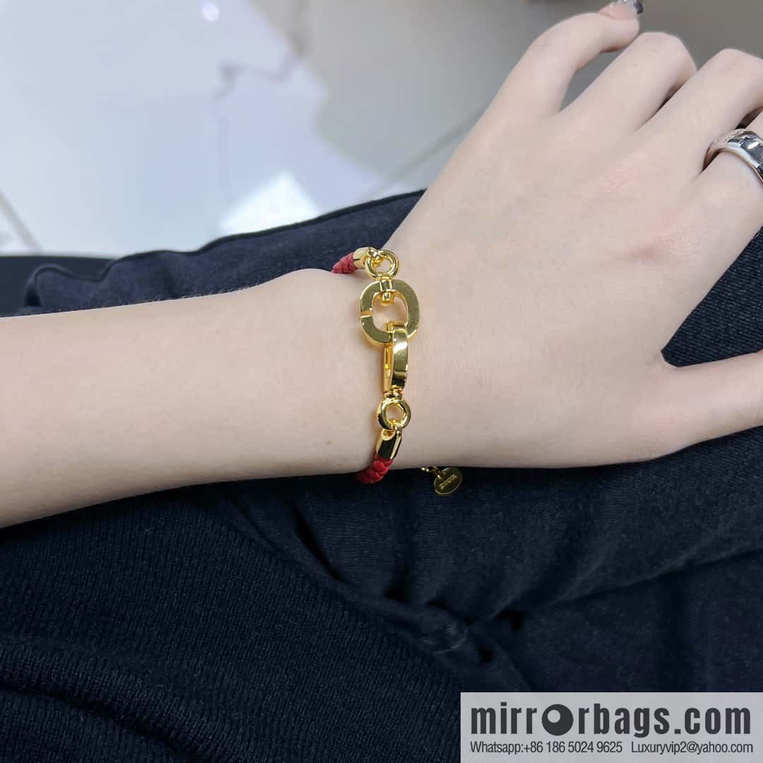 ❗️New ❗️ Dior Gold CD LOCK Bracelet Hand Rope