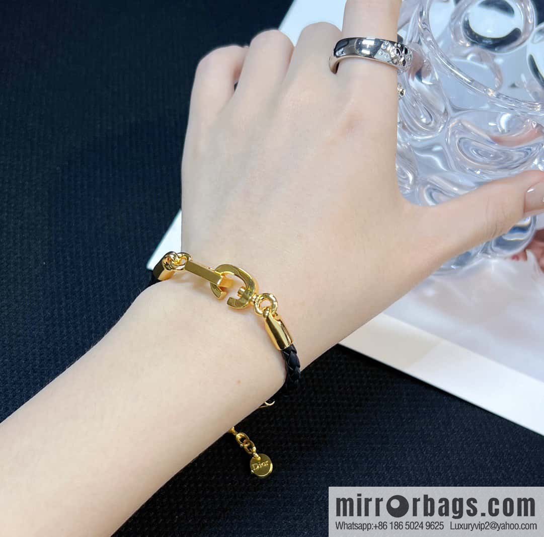 ❗️New ❗️ Dior Gold CD LOCK Bracelet Hand Rope