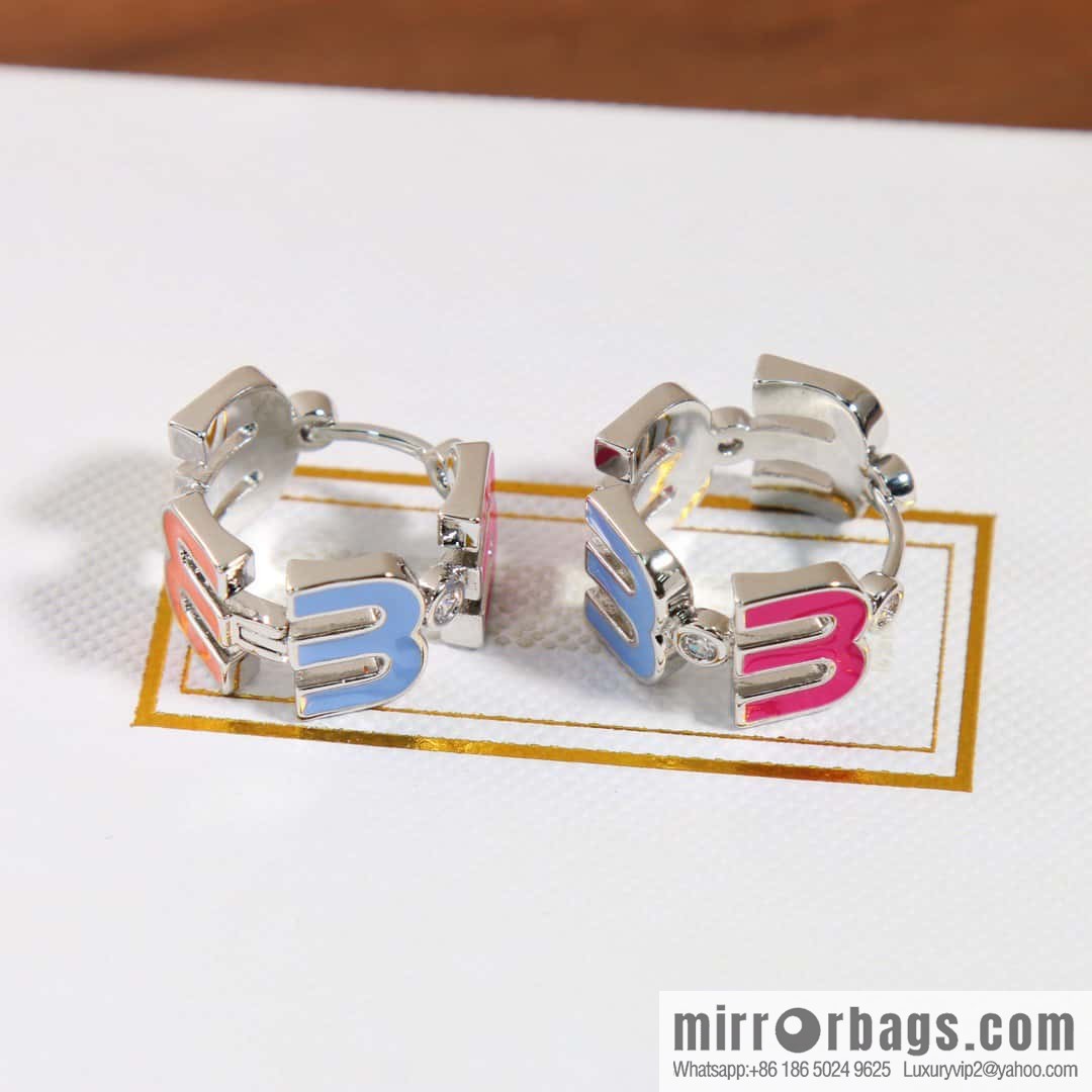 MIU MIU Miu Miu Rainbow M Letter Stud Earrings