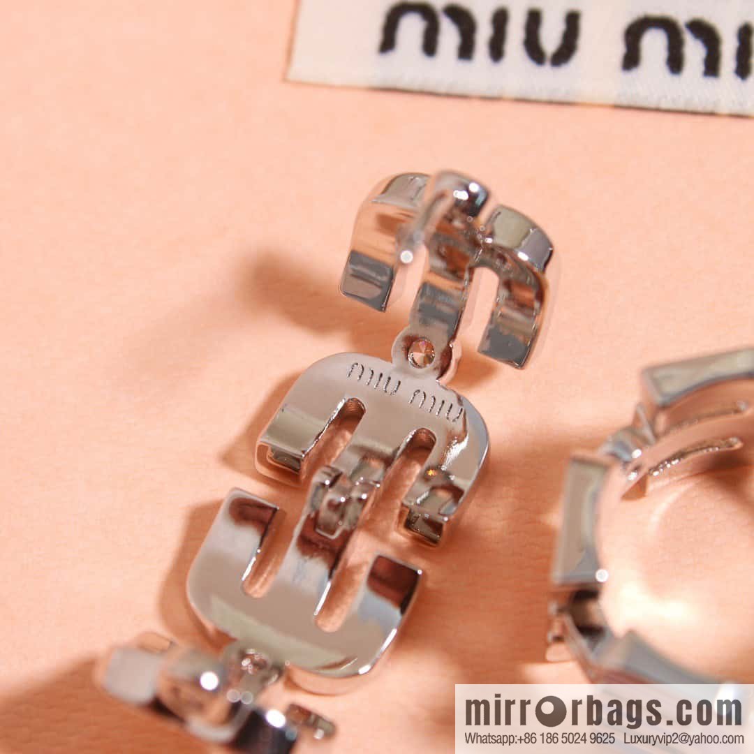 MIU MIU Miu Miu Rainbow M Letter Stud Earrings