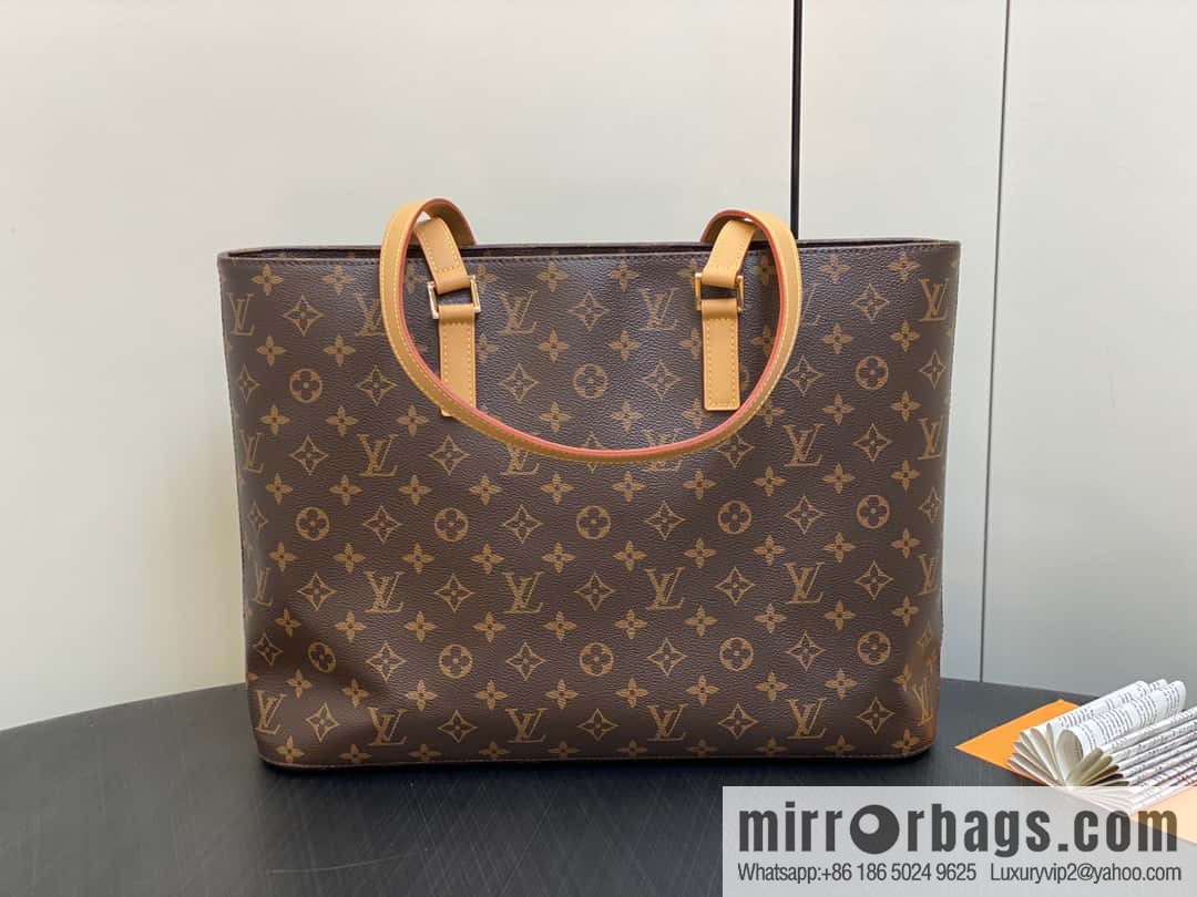 [Boutique‑grade] M51155 monogram yellow leather, medieval bag series Vivian large handbag 51172 VivianCc vegetable basket out of print medieval bag Vivian